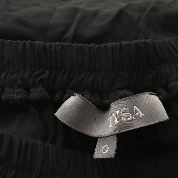 Tysa Women’s Blouse Shirt Size 0 Ruffle Black - Picture 4 of 6